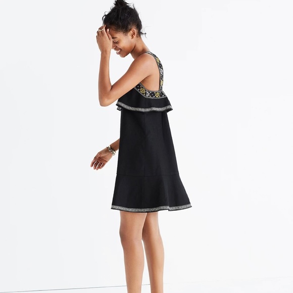 Madewell embroidered tier dress - Picture 2 of 6